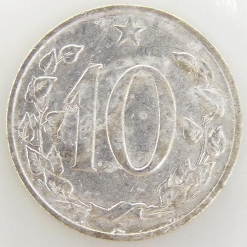 Tchécoslovaquie 10 Haleru Aluminium Tb 1966 Tchèque (République) - Pièce De Monnaie