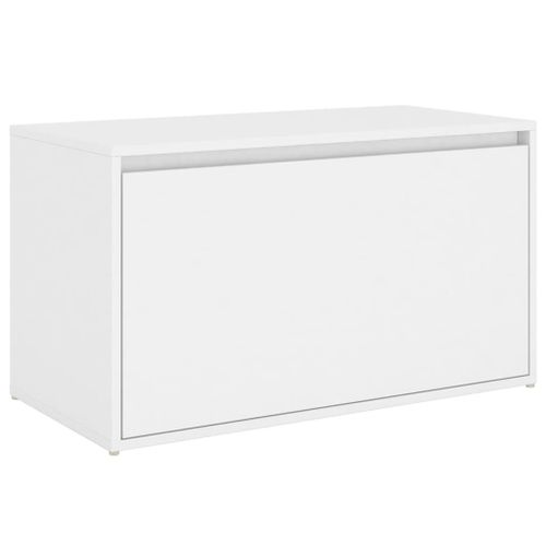 Vidaxl Banc D'entrée 80x40x45 Cm Blanc Aggloméré