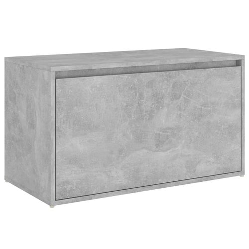 Vidaxl Banc D'entrée 80x40x45 Cm Gris Béton Aggloméré