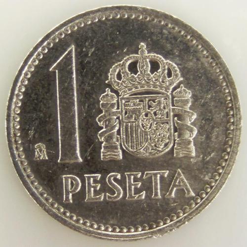 Juan Carlos I 1 Peseta Aluminium Ttb 1985 Espagne - Pièce De Monnaie