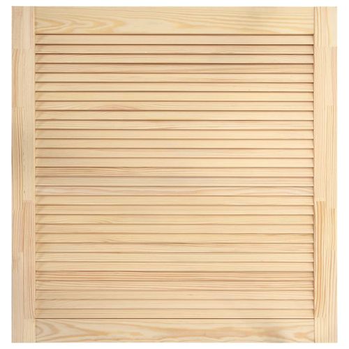 vidaXL Porte à persiennes Bois de pin massif 61,5x59,4 cm