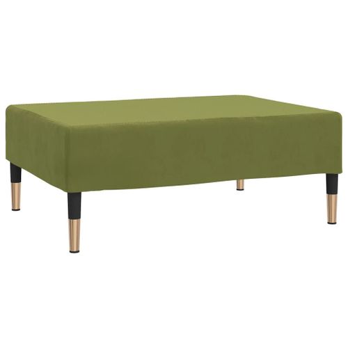 Vidaxl Repose-Pied Vert Clair 78x56x32 Cm Velours