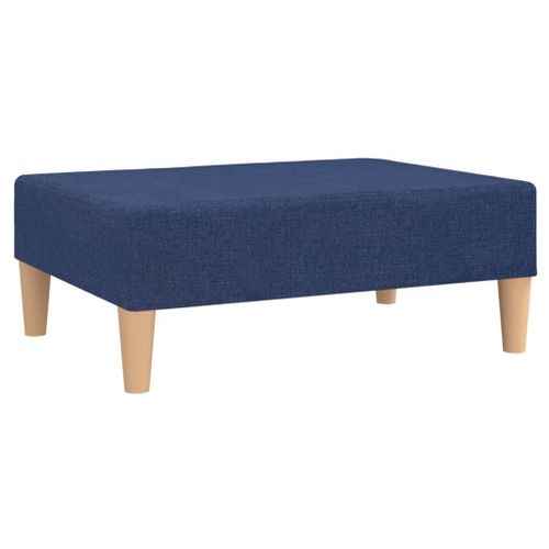 Vidaxl Repose-Pied Bleu 78x56x32 Cm Tissu