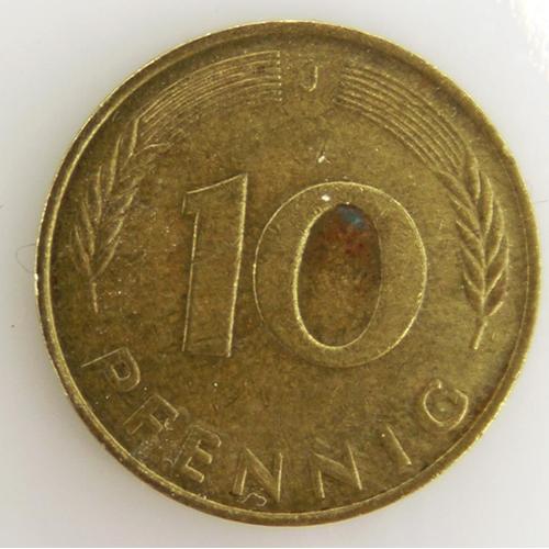 10 Pfennig Cuivre Ttb 1978 Allemagne - Pièce De Monnaie