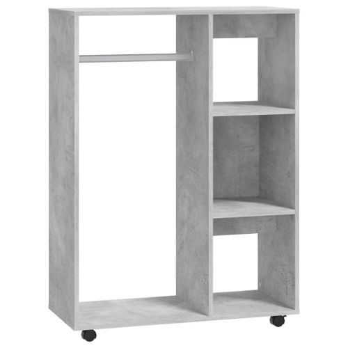 Vidaxl Garde-Robe Gris Béton 80x40x110 Cm Aggloméré