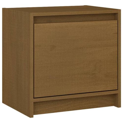 Vidaxl Table De Chevet Marron Miel 40x30,5x40 Cm Bois De Pin Massif