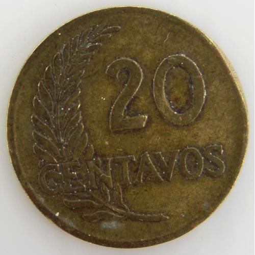 20 Centavos Bronze Ttb 1962 Pérou - Pièce De Monnaie