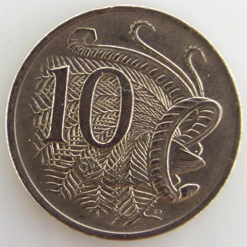 10 Centimes Cuivre-Nickel Ttb 1970 Australie - Pièce De Monnaie