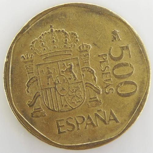 Juan Carlos I 500 Pesetas Bronze Ttb 1988 Espagne - Pièce De Monnaie