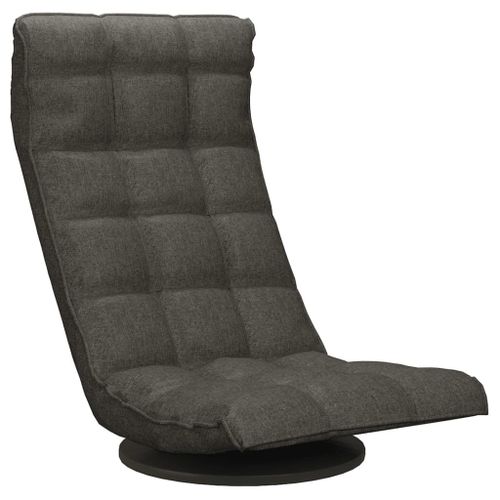 Vidaxl Chaise De Sol Pivotante Gris Foncé Tissu