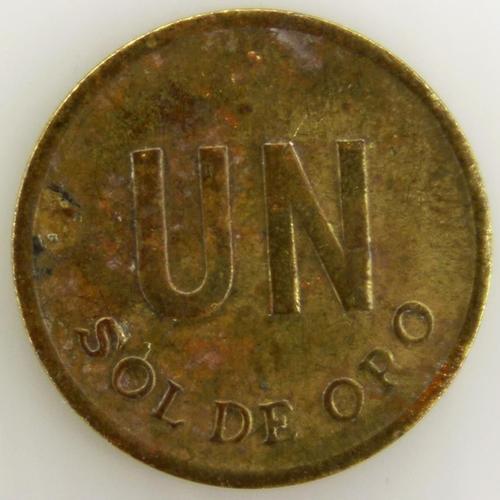 1 Sol De Oro Bronze Ttb 1975 Pérou - Pièce De Monnaie