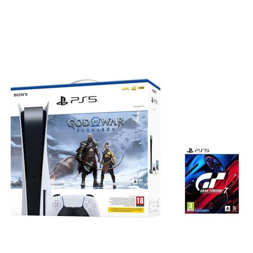 Console Sony Playstation 5 Standard + God Of War: Ragnarok + Gran Turismo 7