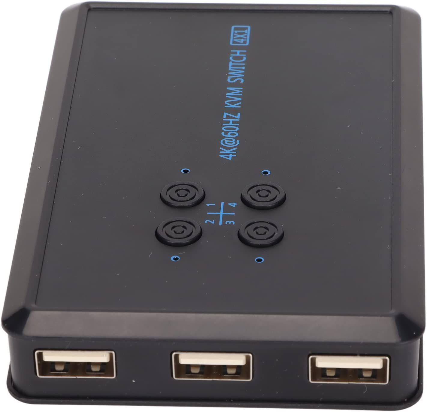 Commutateur KVM câble HDMI 4K USB 2 ports avec sélecteur de port