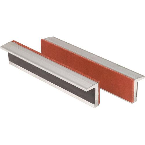 Mâchoires de protection en aluminium pour étau KS TOOLS, garniture en caoutchouc, 140 mm (914.0092)