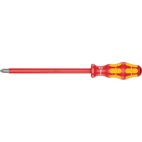 Wera 05006168001 Tournevis pour vis cruciformes 165i VDE isolé PZ 4x200mm, Argent, 4 x 200 mm
