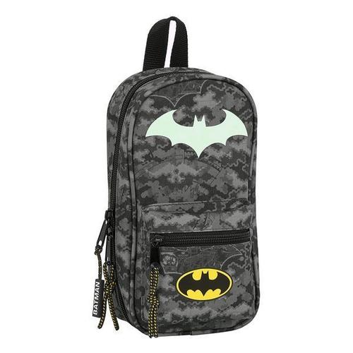 Sac À Dos Porte-Crayon Batman Night Noir Gris (33 Pièces)