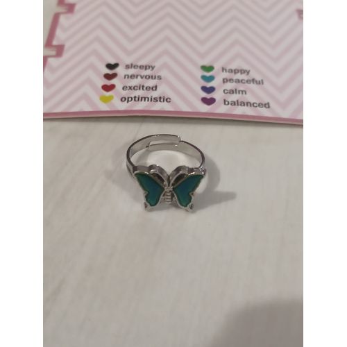 Bague A Emotion Papillon,Change De Couleur