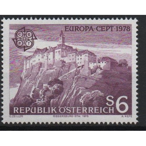 Autriche Timbre Europa 1978 Le Château De Melk