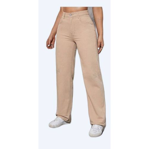 Pantalon Beige Taille Haute