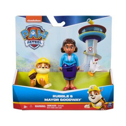 Coffret Pour Pat Patrouille Chien Ruben + Madame Goodway + Poule Galinetta - Set 3 Figurines + 1 Carte Tigre