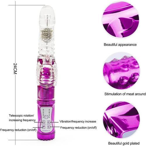 Vibromasseurs Feminin Rabbit Vibromasseurs 3 en 1 Vibrations Sex