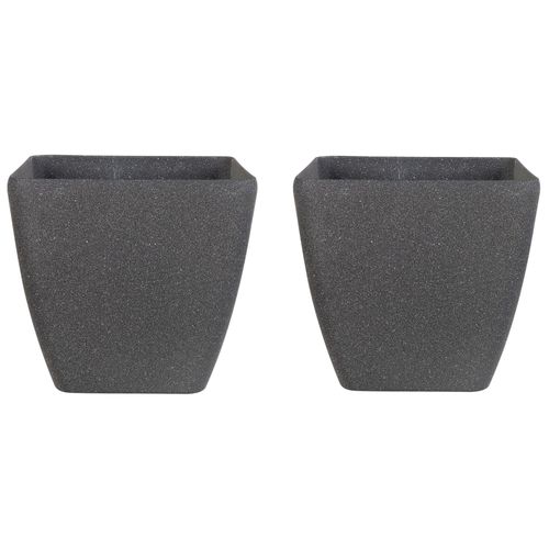 Lot De 2 Cache-Pots Gris 34 X 34 X 34 Cm Zeli
