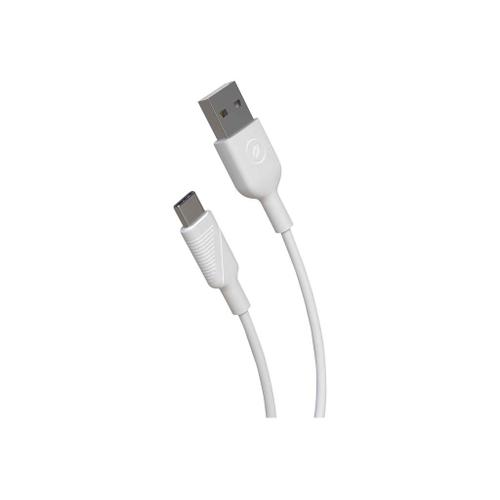 muvit - Câble USB - USB (M) pour 24 pin USB-C (M) - 2.4 A - 3 m - moulé - blanc