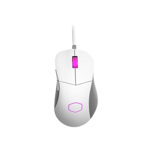 Cooler Master MasterMouse MM730 - Souris - pour droitiers - optique - 6 boutons - filaire - USB - blanc