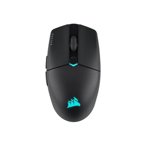 CORSAIR Gaming KATAR ELITE - Souris - optique - 6 boutons - sans fil, filaire - USB-C, Bluetooth, 2.4 GHz - récepteur sans fil USB