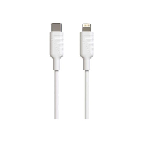 MUVIT - Câble Lightning - Lightning mâle pour 24 pin USB-C mâle - 1.2 m - blanc