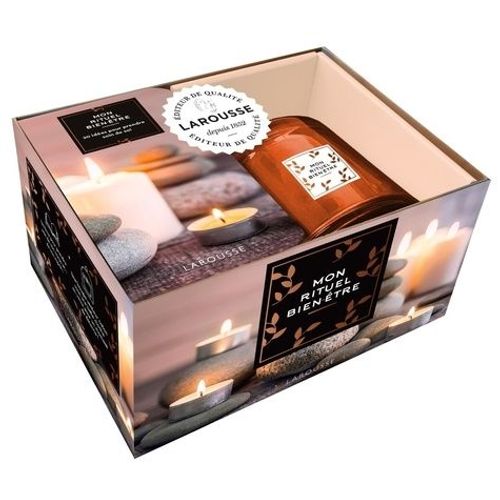 Mon Rituel Bien-Être - Coffret Avec Un Livre Et Une Bougie Senteur Coton