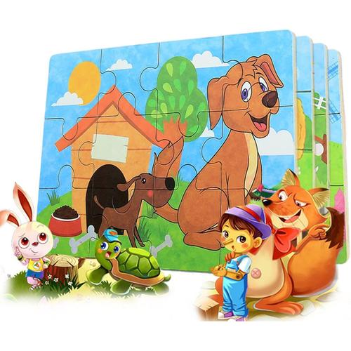 PUZZLE 9 PIECES en BOIS pour FILLE