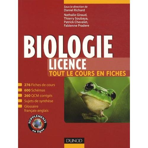 Biologie Licence - Tout Le Cours En Fiches