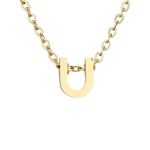 Cdnp052 - Couleur Acier - Collier Ras Du Cou Avec Pendentif En Acier Inoxydable 316l, Chaîne Personnalisée Avec Nom Et Lettre, Vente En Gros, Livraison Directe