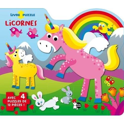 Licornes - Avec 4 Puzzles De 12 Pièces !