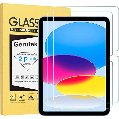 Lot De 2 Verre Trempé Pour Ipad 10ème Génération 2022, 10.9 Pouces, 9h Dureté, Haute Définition, Anti Rayures, Sans Bulles, 2.5d Film Protection Écran Pour Nouvel Ipad 10ème Gén 2022 10.9