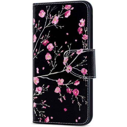 Coque Iphone 13 Pro Max,Etui Housse Pour Iphone 13 Pro Max Coque Paillette Anime Paillon Fleur Pu Cuir Flip Wallet Couverture Pour Iphone 13 Pro Max,Hx Pink Flower
