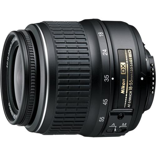 Nikon AF-S DX Zoom-Nikkor 18-55mm 1:3.5-5.6G Ed II Objectif Noir