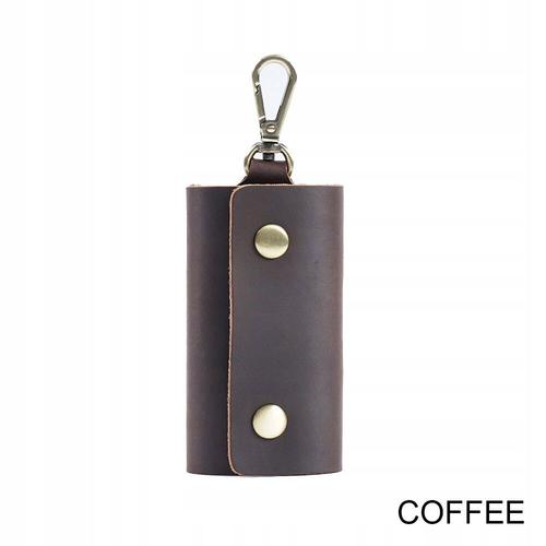 Pochette multifonctionnelle 100 % cuir style café