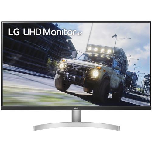 LG UltraFine 32UN500P-W - Écran LED - 32" (31.5" visualisable) - 3840 x 2160 4K @ 60 Hz - VA - 360 cd/m² - 3000:1 - HDR10 - 4 ms - 2xHDMI, DisplayPort - haut-parleurs