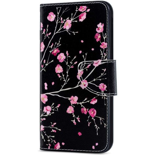 Coque Iphone 11 Pro Max,Etui Housse Pour Iphone 11 Pro Max Coque Paillette Paillon Unicorn Fleur Pu Cuir Flip Wallet Couverture Pour Iphone 11 Pro Max,Hx Pink Flower