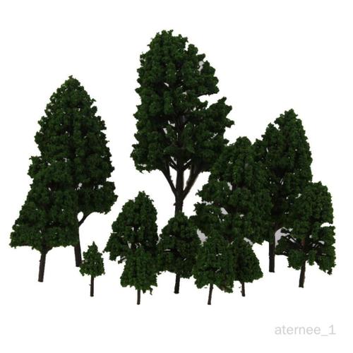 12 Arbres Modèles De Disposition De Train 1: 50 Scène De Diorama De Jeu De Guerre De Jardin À L'échelle O-Z