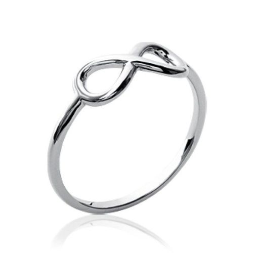 Bague Alliance Infini Femme - Argent Massif 925/1000 Rhodié - Fashion