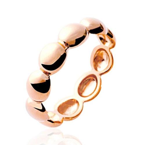 Alliance Mariage Boules Femme - Plaqué Or 750 Rose