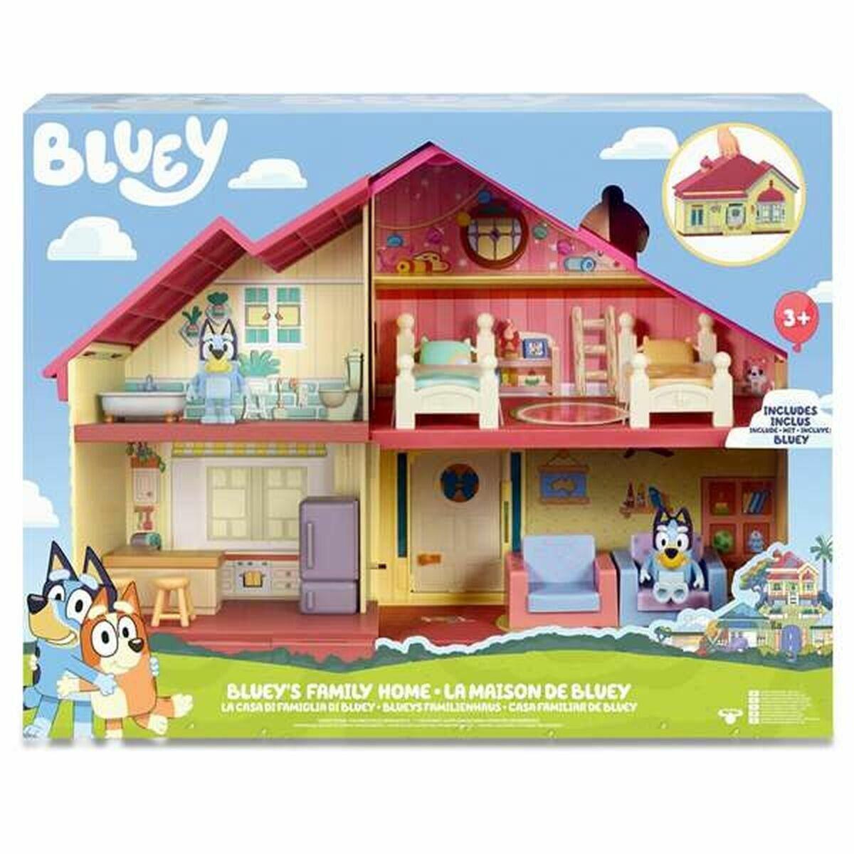 Giochi Preziosi Bluey - Jeu de Personnages Maison sur Deux étages avec  Cuisine, Salon, Chambre et Salle de Bain entièrement meublée; pour Enfants  à partir de 3 Ans, BLY04010 : : Jeux