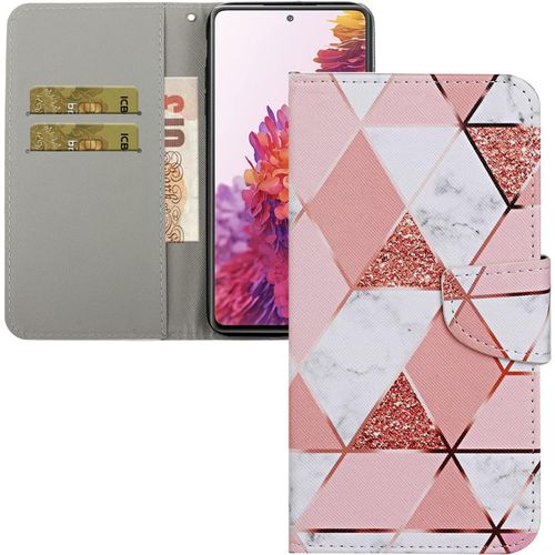 Coque Galaxy S23 Ultra,Etui Housse Pour Samsung Galaxy S23 Ultra Coque Paillette Fleur Papillon Chat Pu Cuir Flip Wallet Couverture Pour Galaxy S23 Ultra,Xc Pink Marble
