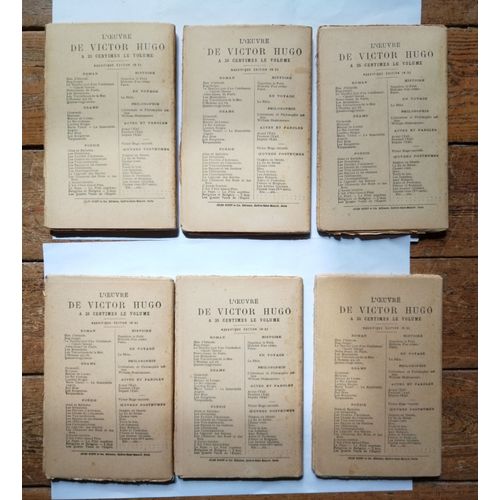 Victor Hugo L'homme Qui Rit (6 Premiers Volumes Sur 12) Editions Jules Rouff