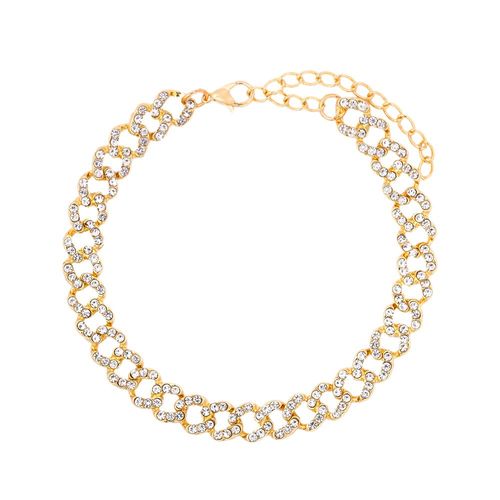 Bracelet De Cheville Cubain Glacé En Strass, Bijoux Hip Hop Pour Femmes, Chaîne De Pied En Cristal Bleu Rose, Bijoux De Plage D'été, Nouvelle Collection