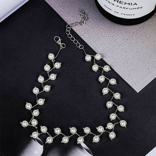 Collier Kolye En Cristal Noir Pour Femmes, Bijou Ras De Cou Simple À Perles Croisées, Nouvelle Collection 2021