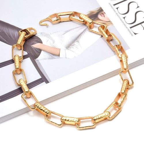 Colliers En Métal Doré Pour Femmes, Accessoires, Bijoux Fins, Cadeau De Noël, Vente En Gros